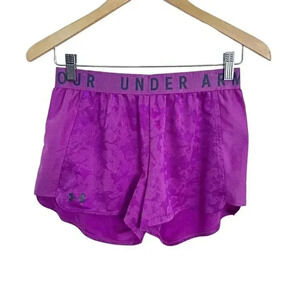 Under Armour Bright Purple Fuscia Running Shorts Workout Athletic Size S